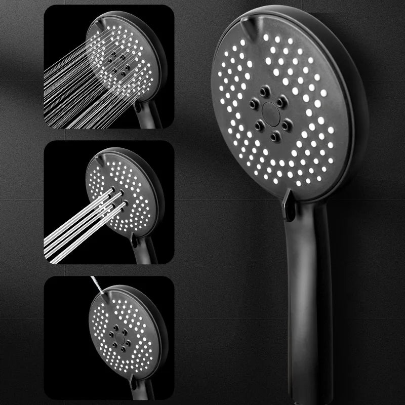 Afralia™ 3-in-1 Pressure Boost Shower Head with Hose Base - Large Water Yield