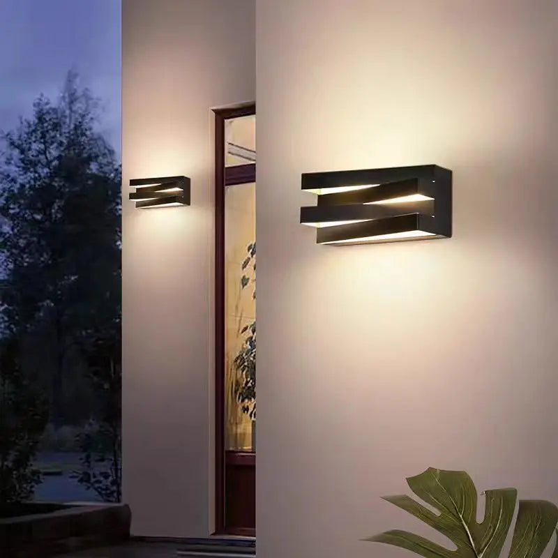 Afralia™ Alumunim IP65 Outdoor Wall Lamp Sconce for Villa Porch Gate Lighting