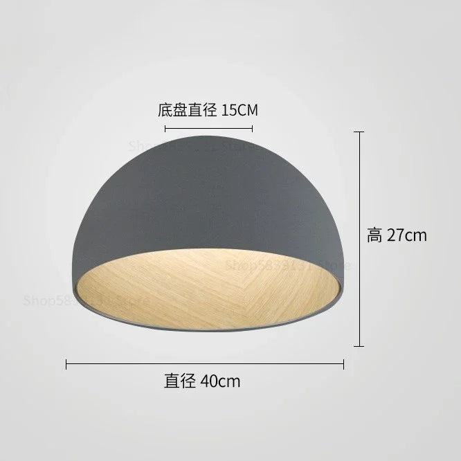 Afralia™ Luxury Inclined Bowl LED Ceiling Light for Bedroom, Living Room, Kitchen
