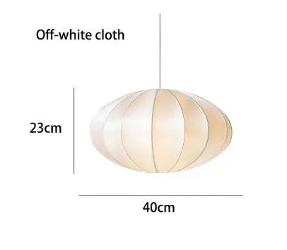 Afralia™ Fabric Pendant Light for Living Dining Bed Room - Vintage Style