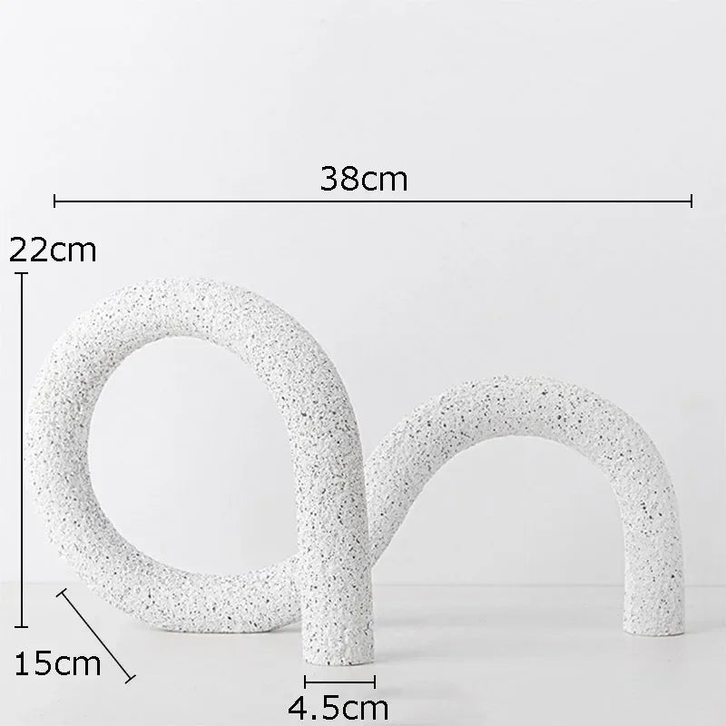 Afralia™ Abstract Twisted Knot Sculpture for Room Aesthetics Decor