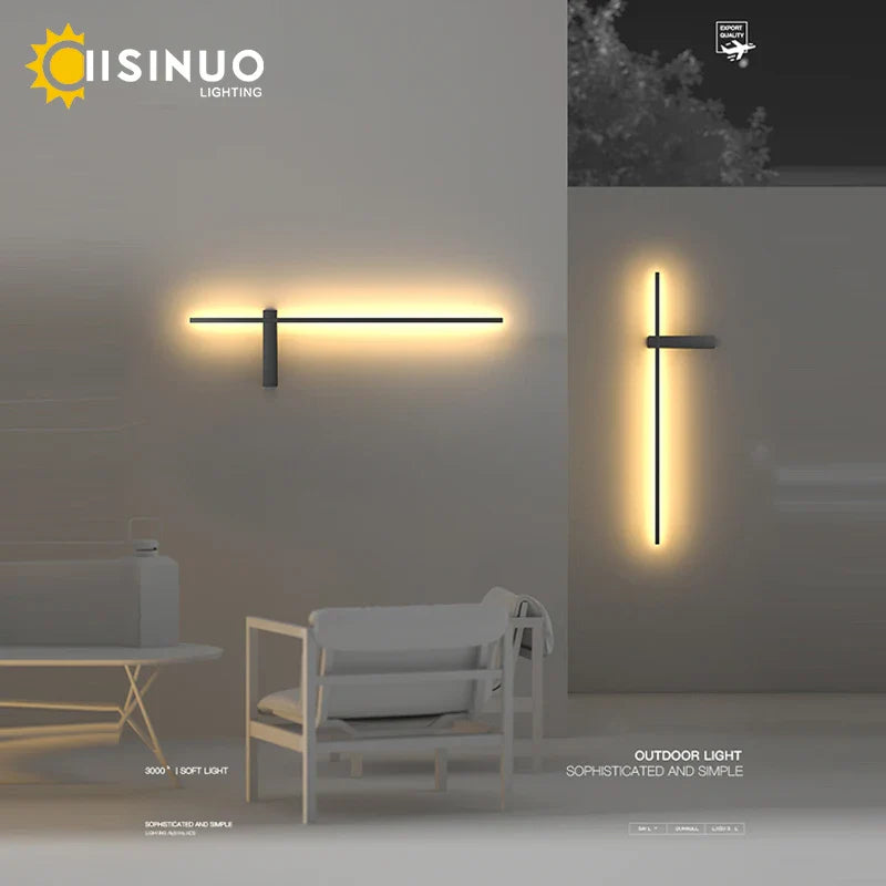 Afralia™ Aluminum Outdoor Wall Sconce IP54 Waterproof Light Fixture for Porch and Patio