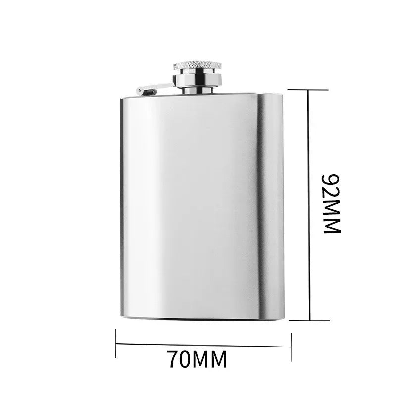 Afralia™ Stainless Steel Hip Flask 12oz Portable Whiskey Outdoor Drinkware