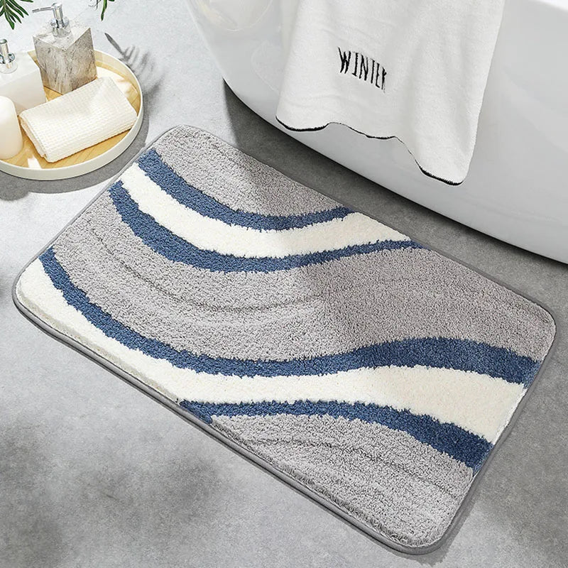 Afralia™ Absorbent Water Bathroom Mat: Soft, Quick-drying, Anti-slip Large Bath Rug