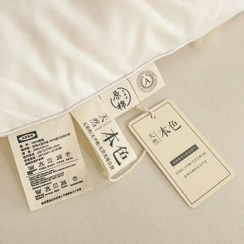 Afralia™ Cotton Soya Fibre Filling Quilted Comforter Blanket - All Seasons Luxe Bedding