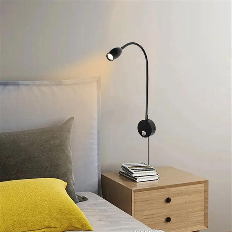 Afralia™ LED Reading Light with Dimmable Switch, 3 Color Modes, 10 Brightness Levels