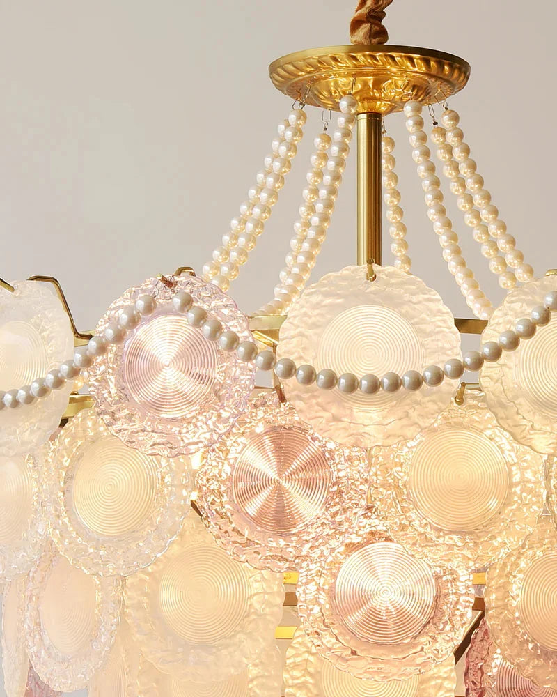 Afralia™ French Crystal Pendant Chandelier Light with Glass Crystals