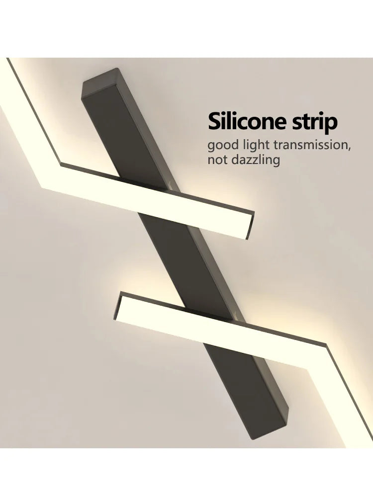 Afralia™ LED Strip Ceiling Lights: Modern Minimalist Corridor & Balcony Lighting