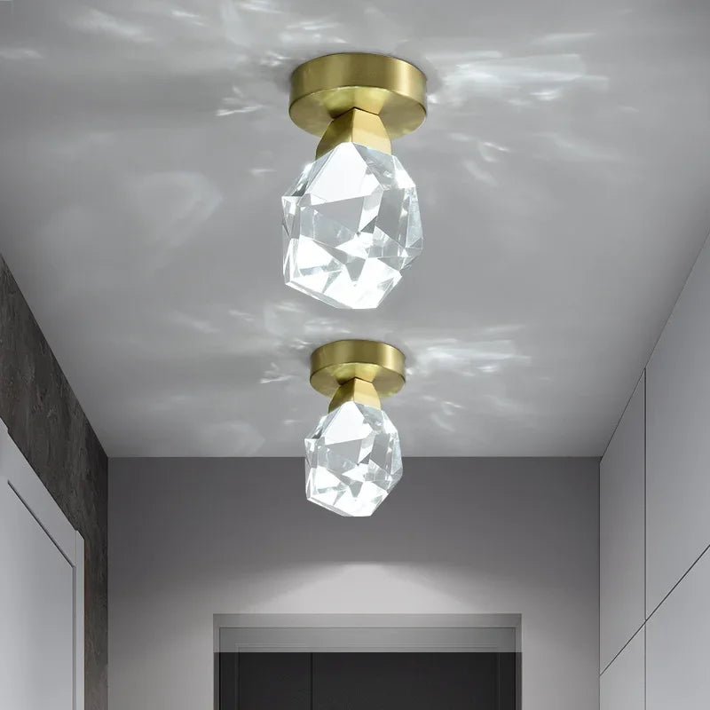 Afralia™ Gold Minimalist LED Wall Lamp for Living, Bedroom, Kitchen, and Restaurant Lighting