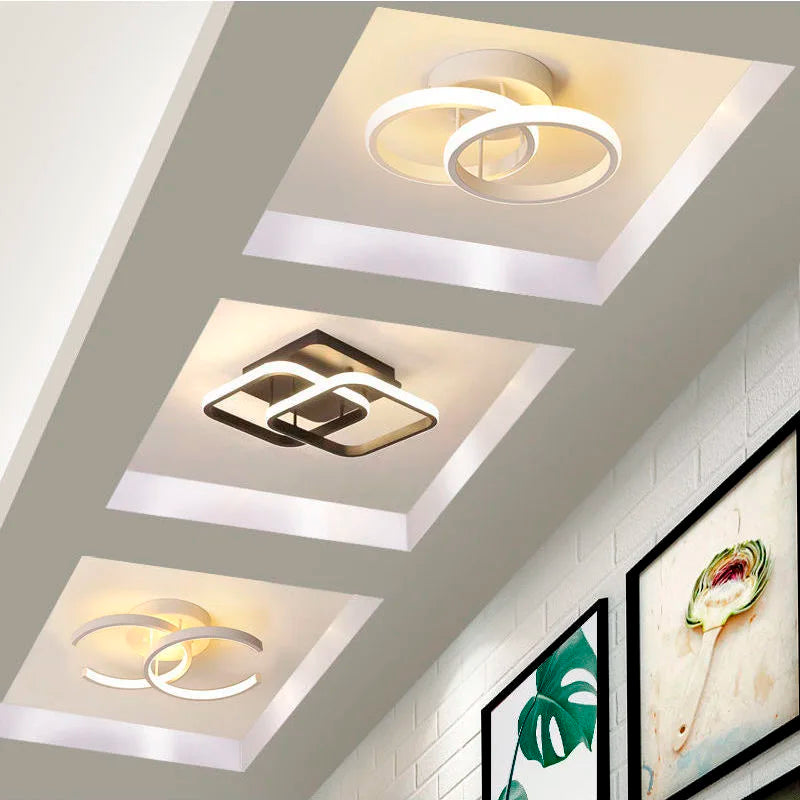 Afralia™ LED Ceiling Lights: Modern Home Lighting for Bedroom Living Room Corridor Balcony