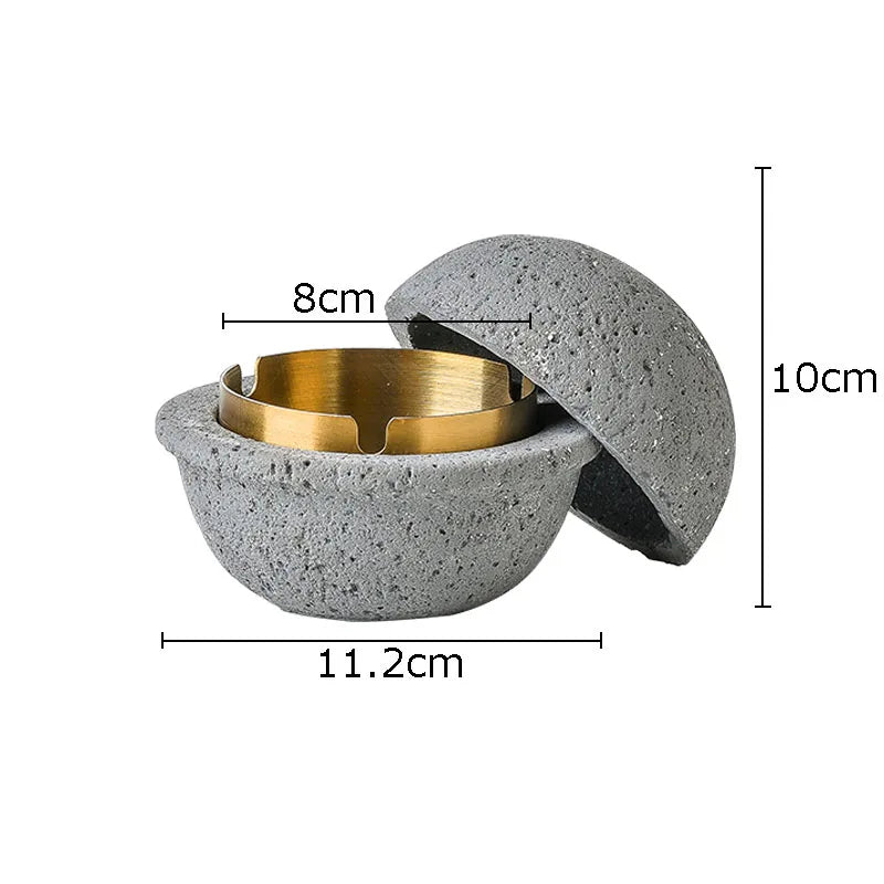 Afralia™ Stainless Steel UFO Ashtray - Unique Smoking Accessory and Office Desk Decoration