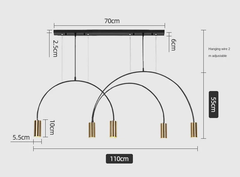 Afralia™ Modern LED Pendant Chandelier for Indoor Living Room Kitchen Dining Tables