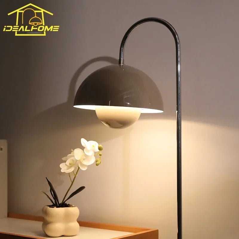 Afralia™ Warm Atmosphere Bud Floor Lamp LED E27 Cream Wind Vertical Table Lamp
