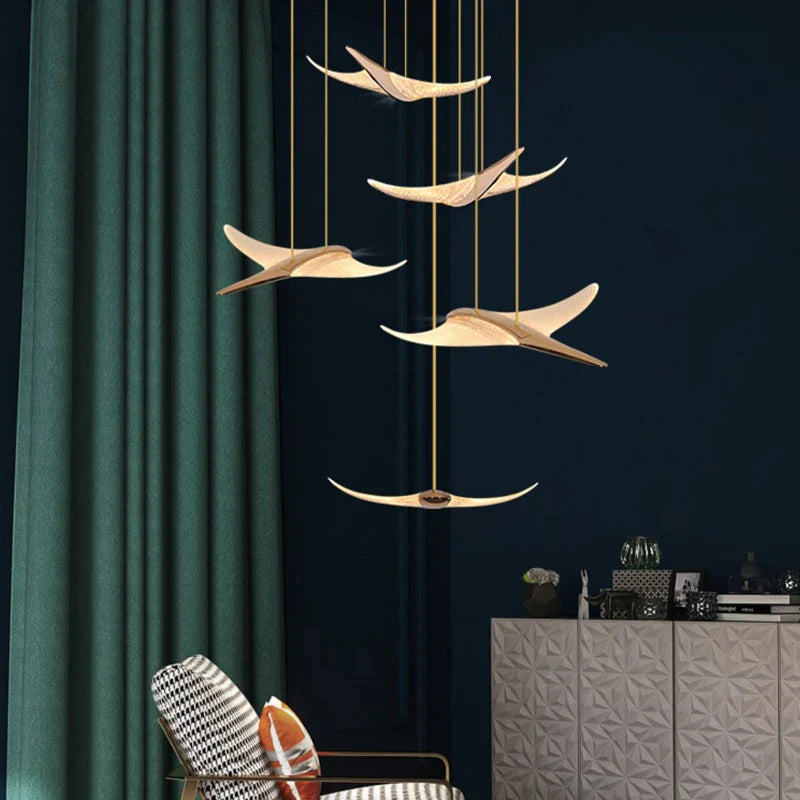 Afralia™ Luxury LED Chandelier for Living Room and Villa Decor