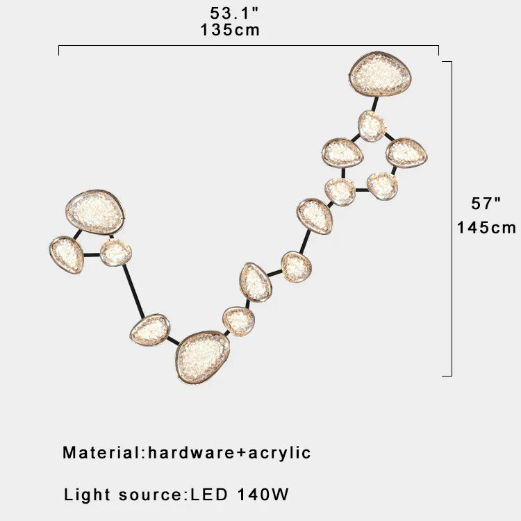 Afralia™ Modern Luxury LED Wall Sconce Dimmable Ceiling Light Large Designer