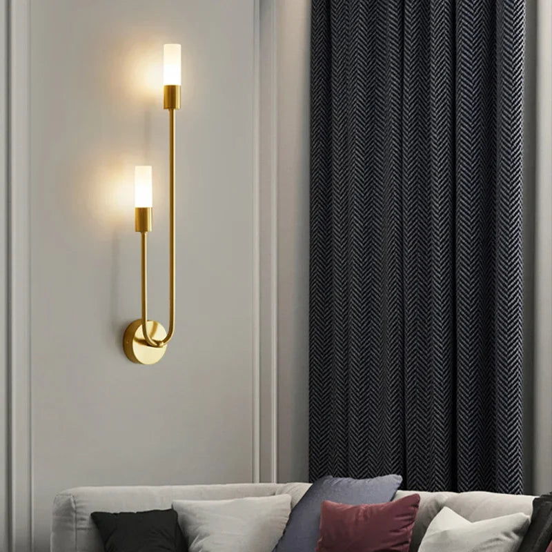 Afralia™ Modern LED Wall Lamp - Long Strip Design for Elegant Bedroom and Bathroom Lighting