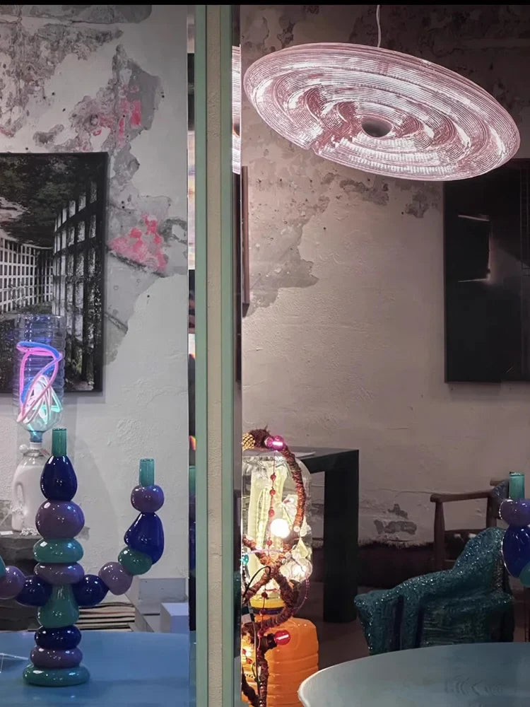 Afralia™ Glass Wall Lamp Dimmable LED Modern Light Fixture for Living Room