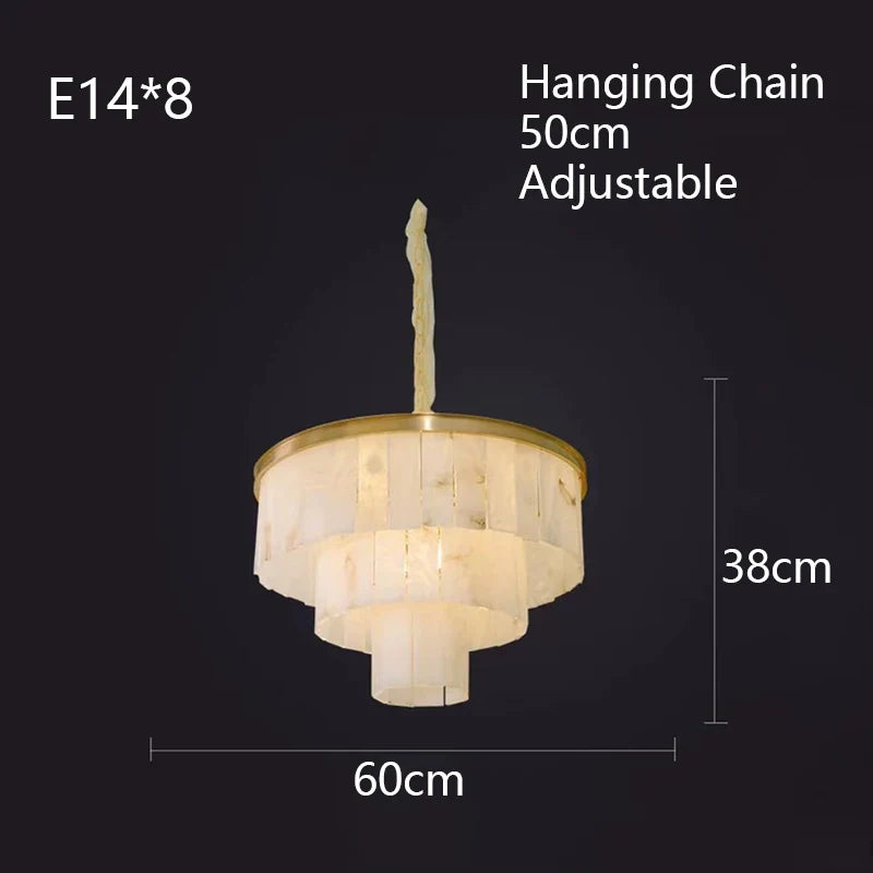 Afralia™ Marble Copper Ceiling Pendant Lights Modern LED Stone Hanging Lamps