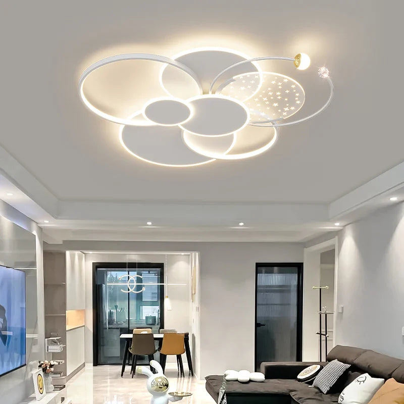 Afralia™ Modern Luxury Starlight LED Ceiling Light for Living Room, Bedroom, Kitchen