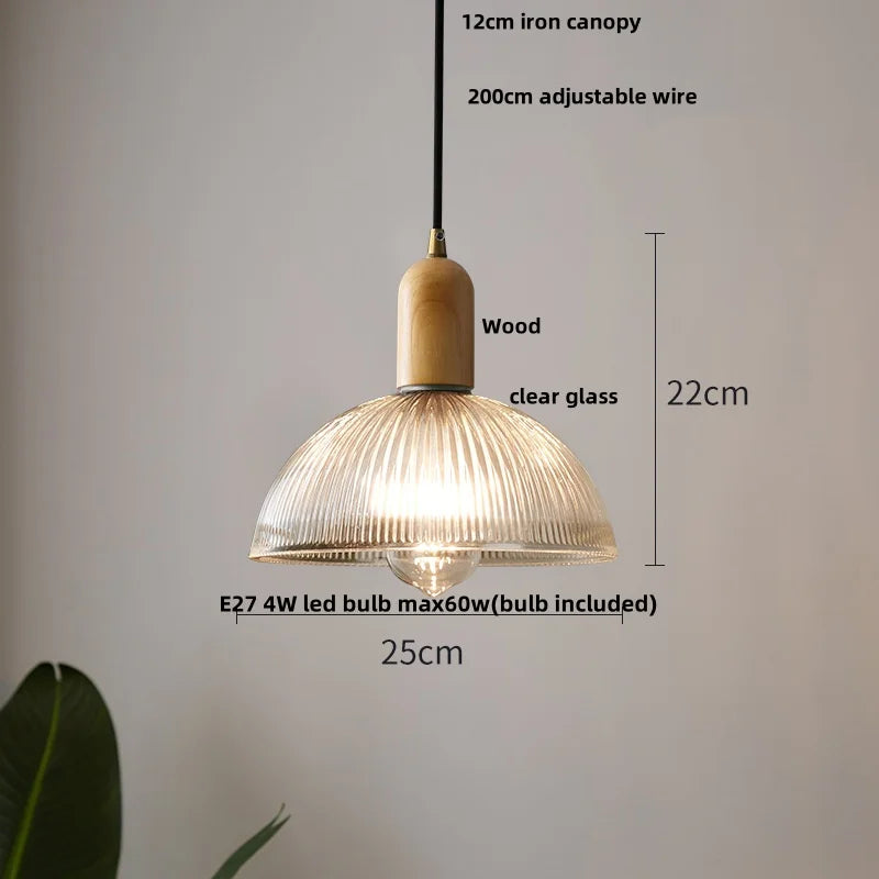 Afralia™ Glass LED Pendant Light Chandelier for Modern Home Decor