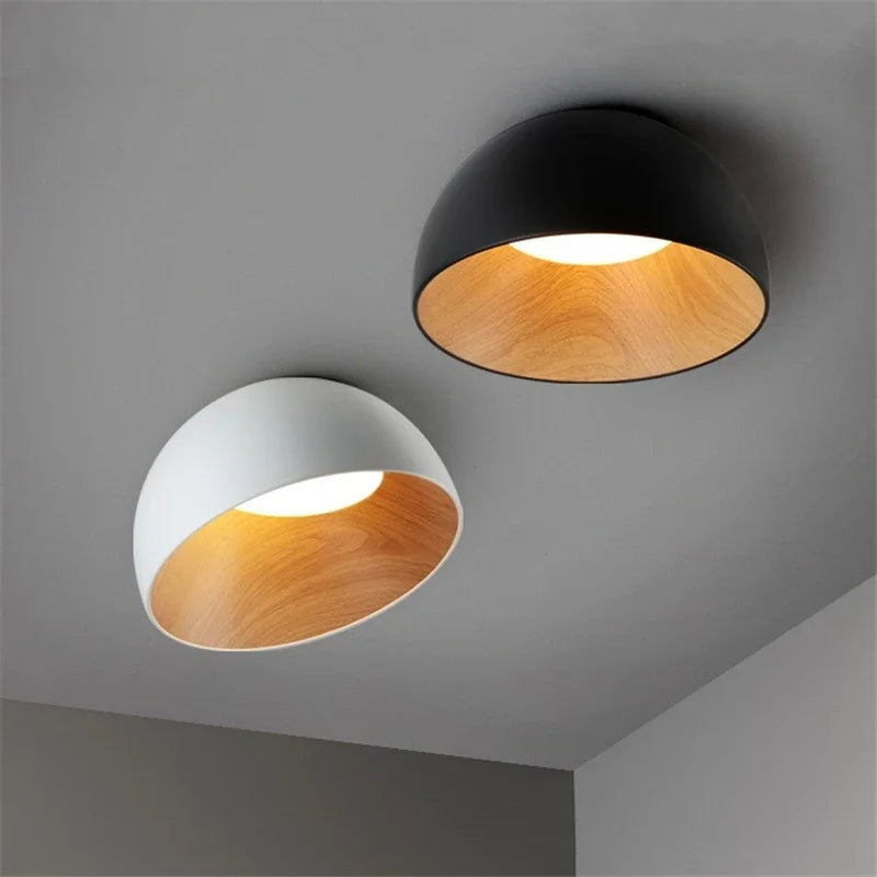 Afralia™ Luxury Inclined Bowl LED Ceiling Light for Bedroom, Living Room, Kitchen
