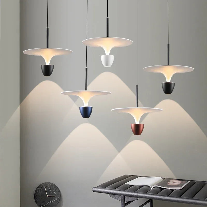 Afralia™ Nordic Art Saucer Suspension Lights for Modern Home Decor & Dining Room