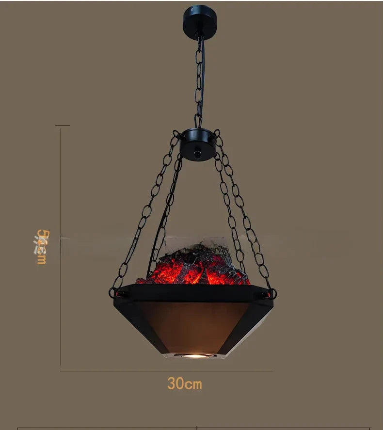 Afralia™ Industrial Pendant Light: Retro American Style Chandelier for Dining Room and Restaurant
