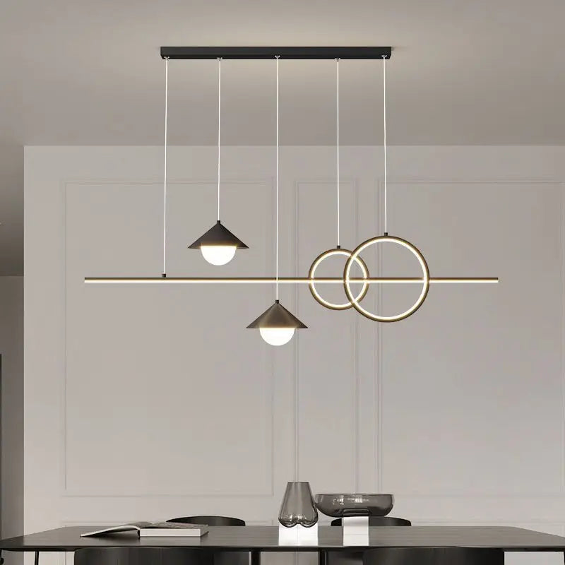 Afralia™ LED Pendant Light: Modern Minimalist Chandelier for Dining Room, Living Room, Kitchen, Bedroom