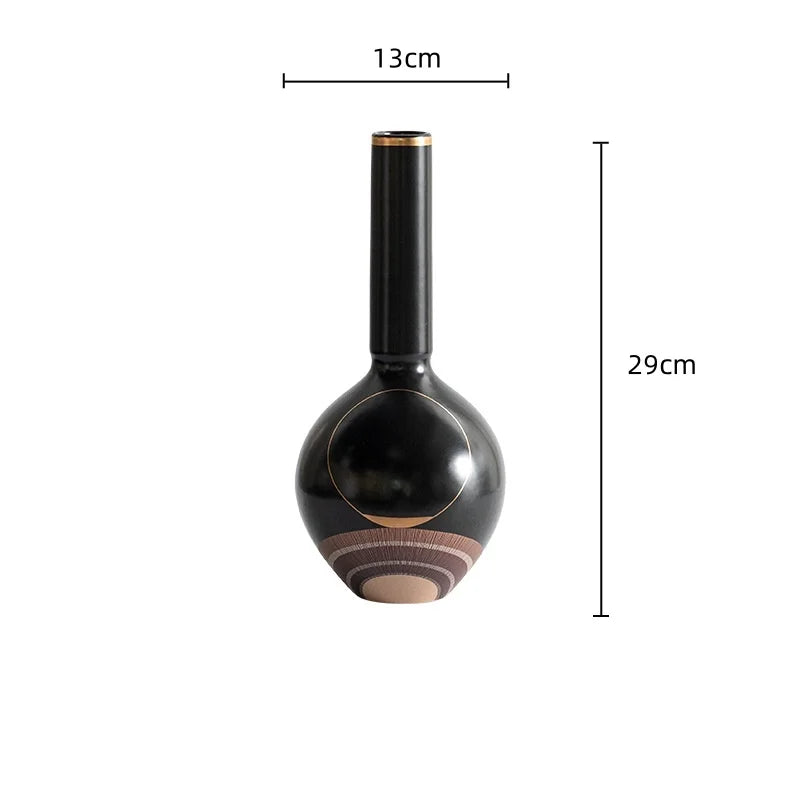 Afralia™ Golden Tray Vase Candlestick Set - Elegant Home Decor & Flower Arrangement Accessories