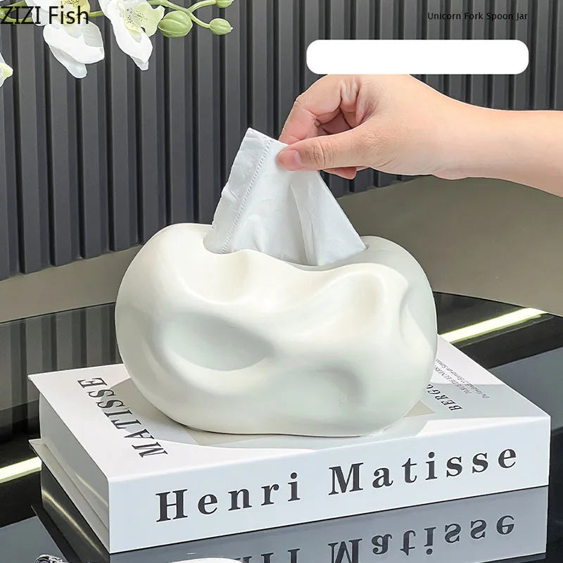 Afralia™ Ceramic Tissue Box: Stylish Table Decoration for Home or Office