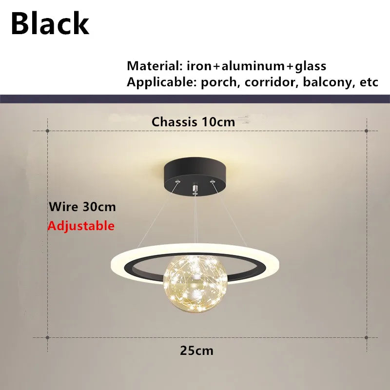 Afralia™ Nordic Sky Small Chandelier for Entrance Porch Balcony & Bedroom