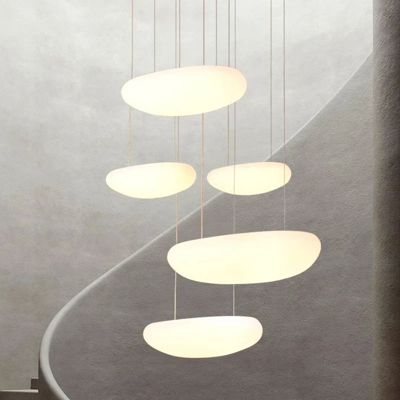 Afralia™ Modern Stair Pendant Light LED Chandelier for Indoor Living Room Lighting