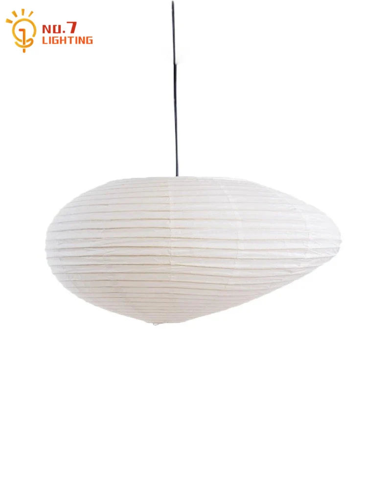 Afralia™ Noguchi Pendant Lights LED E27 Rice Paper Hanging Lamp Zen Art