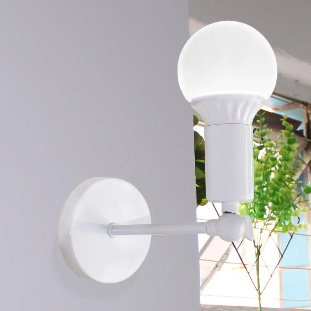 Afralia™ Nordic Sconce Wall Lamp: Adjustable E27 Home Light Fixture
