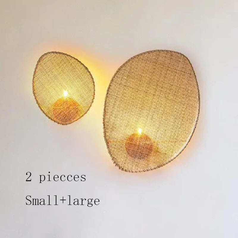 Afralia™ Hand-Woven Rattan Wall Lamp for Japanese Inspired Decor