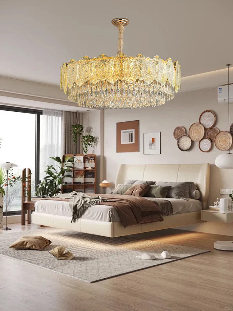 Afralia™ Luxury Crystal Chandelier Lighting for Modern Dining Room Decor