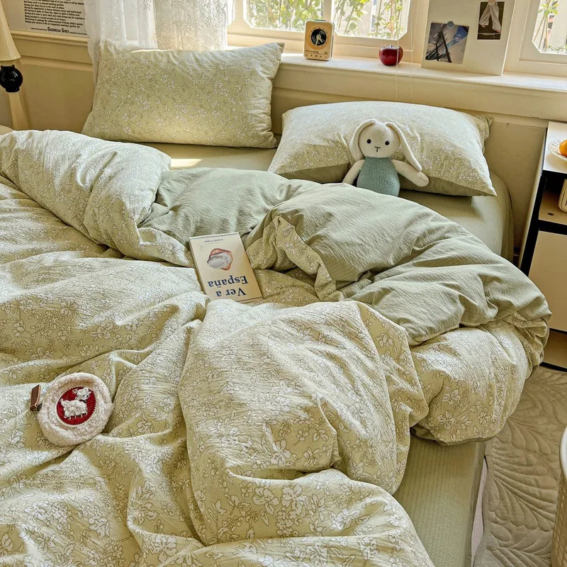 Afralia™ Cloud Touch Ultra Soft Duvet Cover Set in Sweet Design & Double Layer Yarn