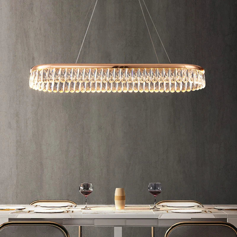 Afralia™ Crystal Chandelier: Modern LED Lighting for Luxurious Living Room, Dining Room, Bedroom