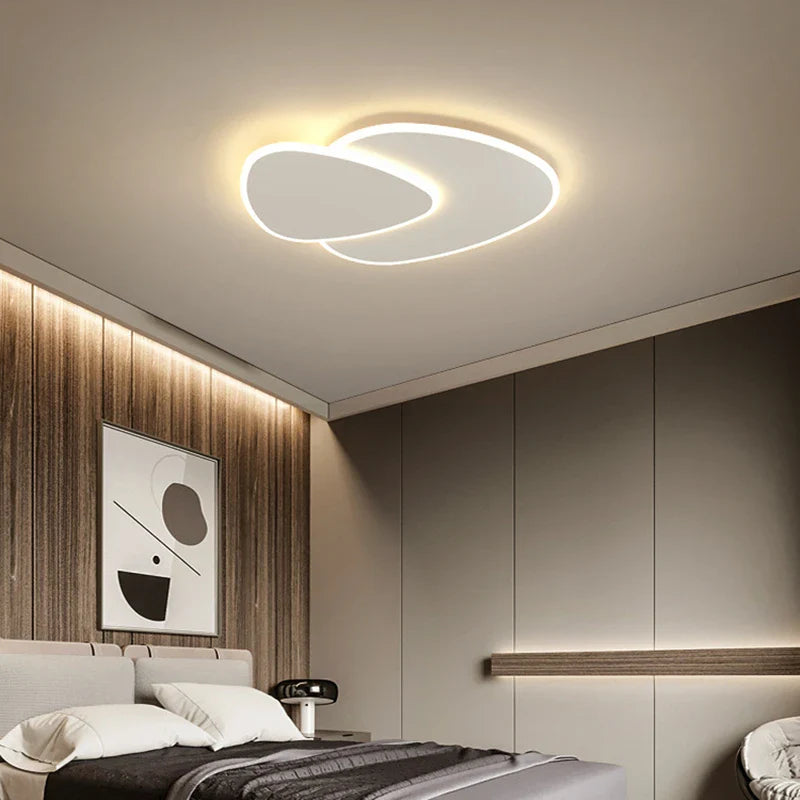 Afralia™ Modern Minimalist Ceiling Light with Remote Control for Living Room Dining Room