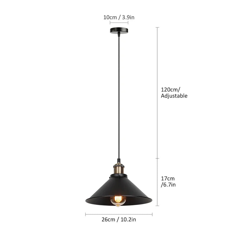 Afralia™ Retro Pendant Lamp - Vintage Industrial Loft Chandelier