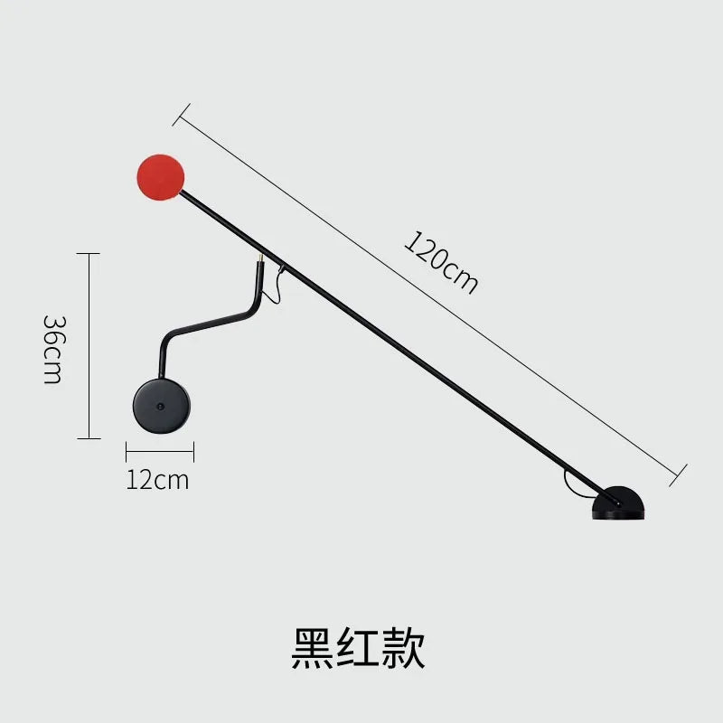 Afralia™ Modern Industrial LED Wall Sconce - Adjustable Long Arm Rotatable Lamp