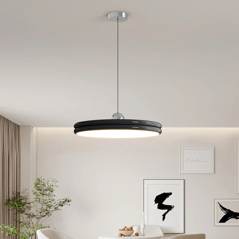 Afralia™ Round Island Chandelier: Modern LED Pendant Lights for Dining Table and Home Decor