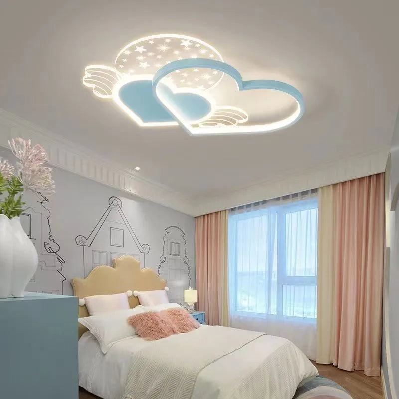 Afralia™ Love Ceiling Lamp: Modern Adjustable LED Chandelier for Boys & Girls Room