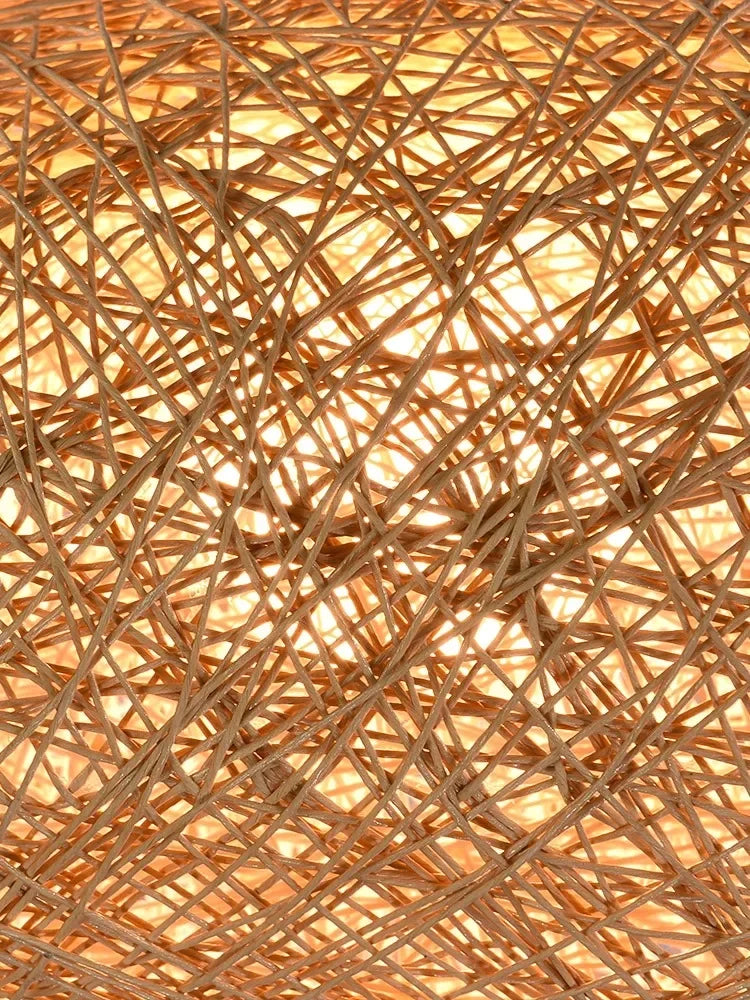 Afralia™ Hemp Rattan Sphere Pendant Lights for Home Decor & Lighting