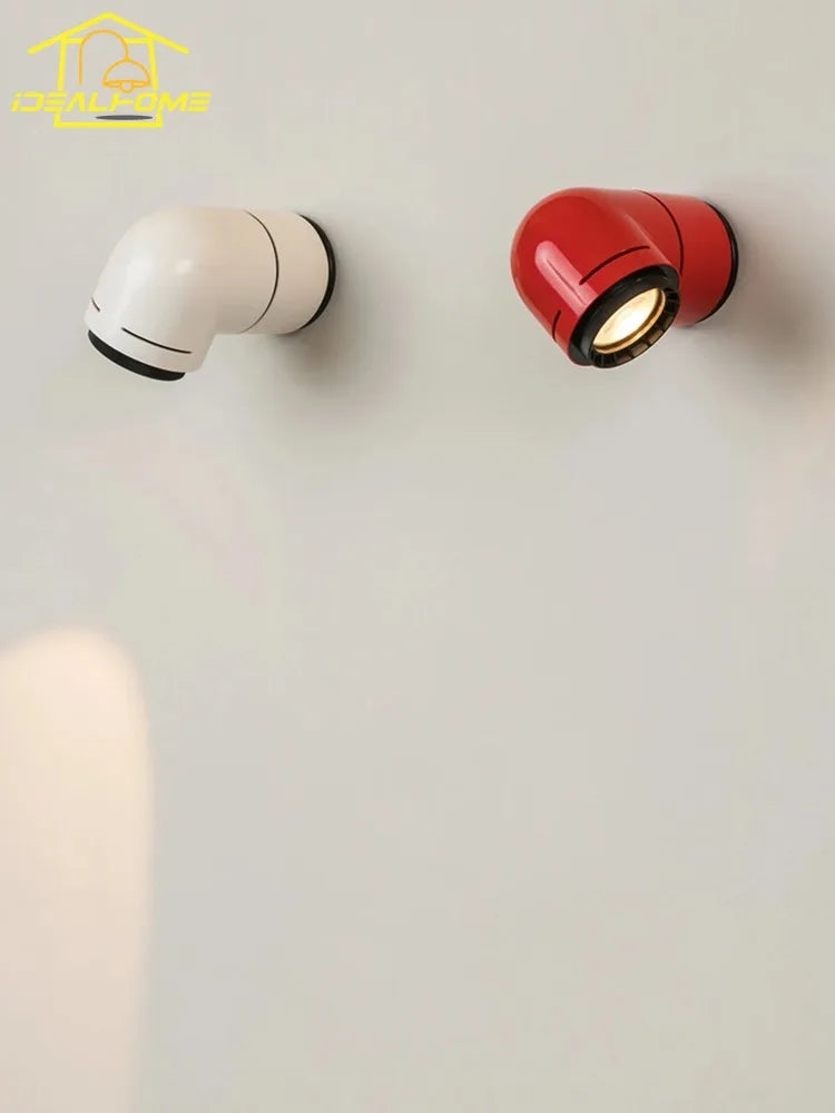 Afralia™ Red/White Tatu Floor Lamp: Modern Space Age Design for Living Room Sofas