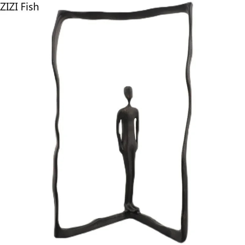 Afralia™ Modern Character Sculpture Abstract Crafts Desk Decoration Ornaments