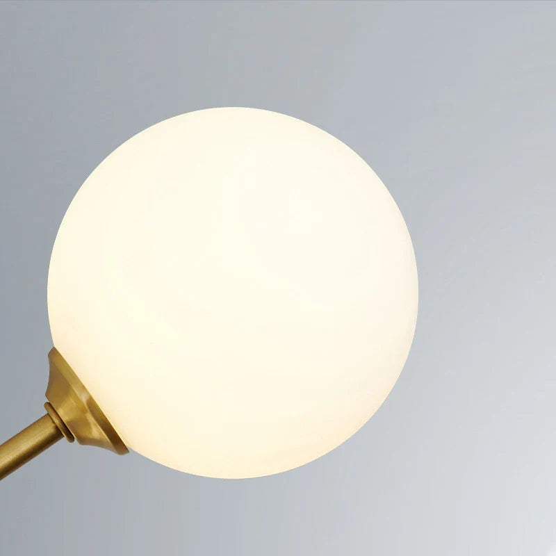 Afralia™ Glass Brass Chandelier: Nordic Modern Pendant Lights for Home, Living Room, Bedroom, Restaurant