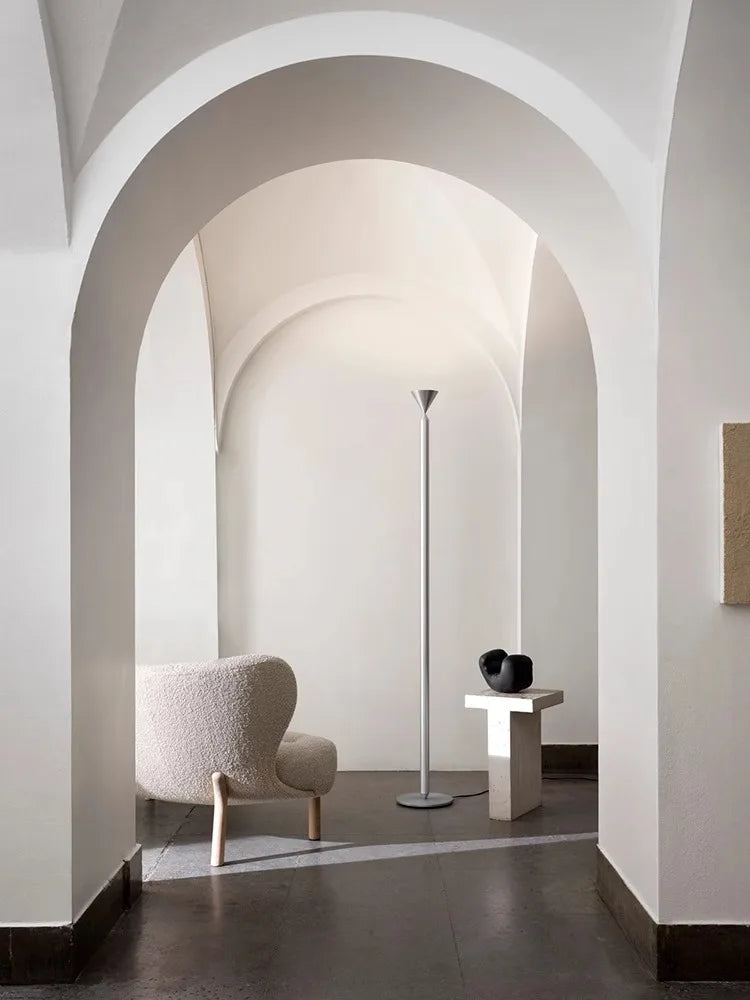 Afralia™ Modern Silver Standing Lamp Elegant Minimalist Design