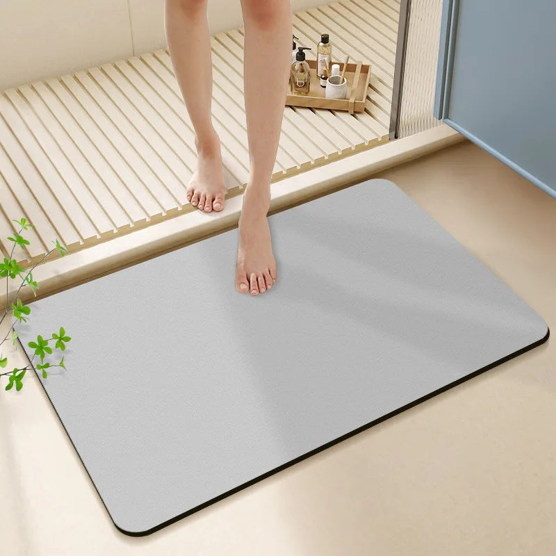 Afralia™ Diatom Ooze Bath Rug: Super Absorbent Non-slip Mat for Bathroom & Toilets