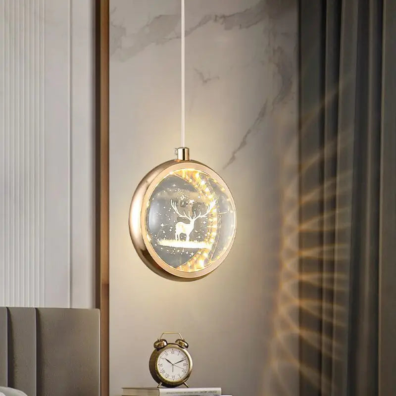 Afralia™ Crystal Ball Chandelier - Luxury Pendant Light for Bedroom and Living Room